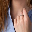 Серебряное кольцо с чернением К1011ч от ювелирного магазина Оникс - 2