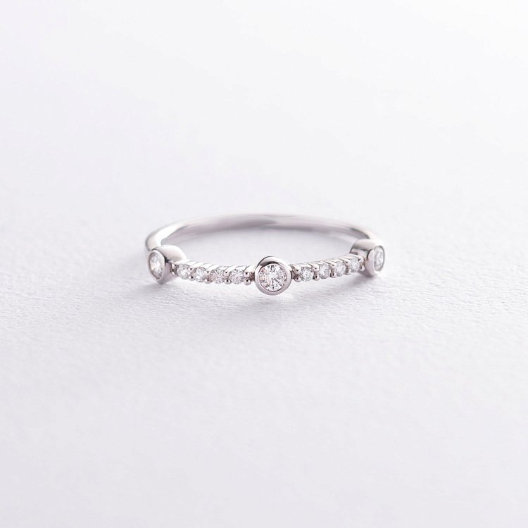 Золота каблучка з діамантами кб0167са від ювелірного магазину Онікс