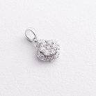 Золота підвіска "Квіточка" з діамантами пб0064cha от ювелирного магазина Оникс