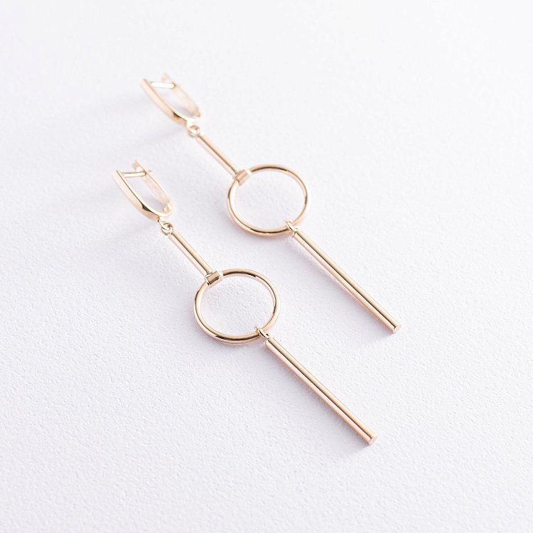 Серьги "Мелисса" в желтом золоте с07511 от ювелирного магазина Оникс