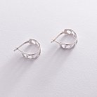 Срібні сережки "Ромби" 123057 от ювелирного магазина Оникс - 3