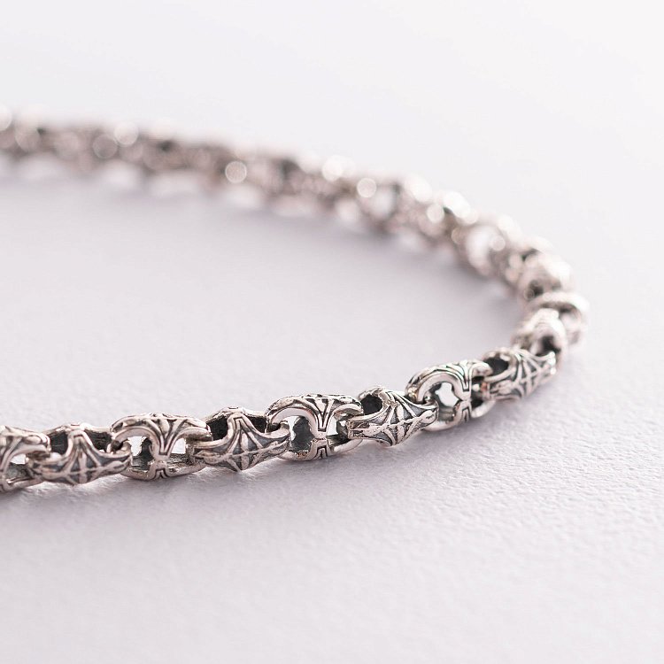 Чоловічий срібний ланцюжок Ц0029ч від ювелірного магазину Онікс - 2