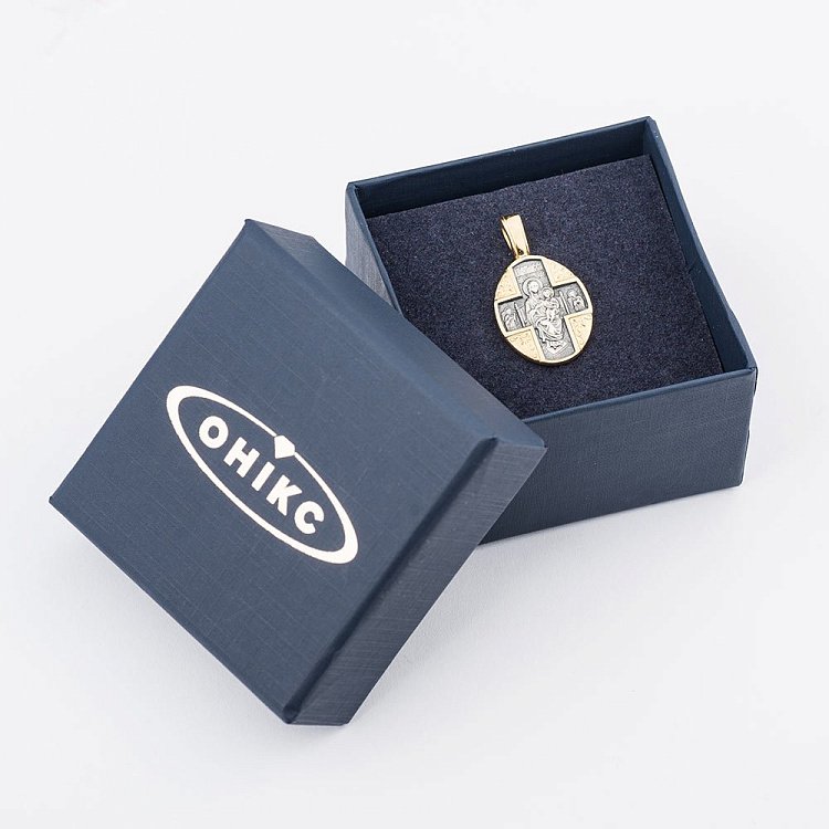 Срібна релігійна підвіска (позолота) 132293 від ювелірного магазину Онікс - 2