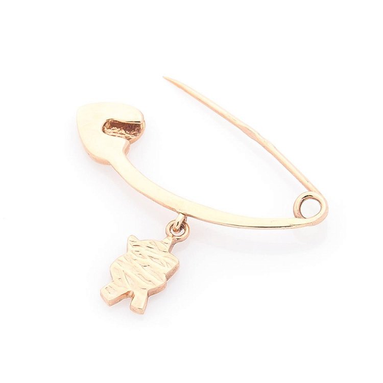 Золотая булавка с эмалью зак00104в от ювелирного магазина Оникс - 1