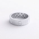 Кольцо "Love" в белом золоте к08453 от ювелирного магазина Оникс - 1