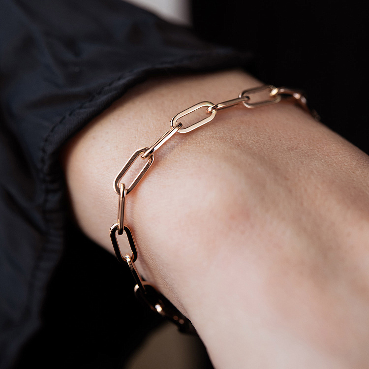 Браслет "Ланцюжок" у червоному золоті б05640 від ювелірного магазину Онікс - 1