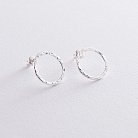Срібні сережки "Мерехтіння" (1.6 см) 122707 от ювелирного магазина Оникс