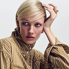 Каблучка "Megan" у жовтому золоті к08168 от ювелирного магазина Оникс - 1