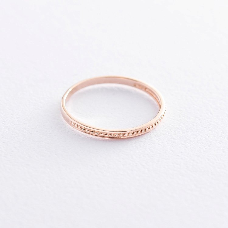 Кольцо в красном золоте к06598 от ювелирного магазина Оникс