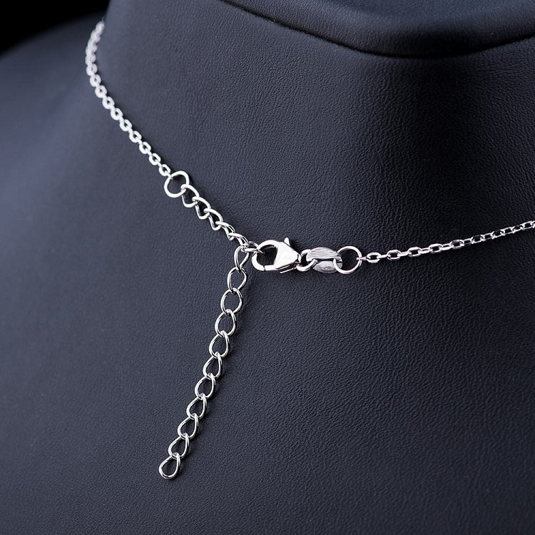 Срібне кольє "Шуруп" з фіанітами 18538 від ювелірного магазину Онікс - 2