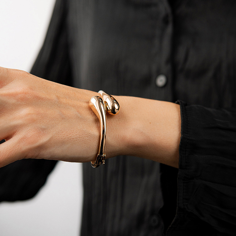 Жорсткий браслет "Miriam" у червоному золоті б05733 від ювелірного магазину Онікс - 6