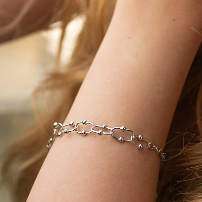 Срібний браслет "Фантазія" 141547 №3