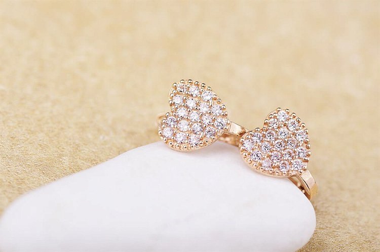 Серьги "Сердечки" с02586 от ювелирного магазина Оникс - 1