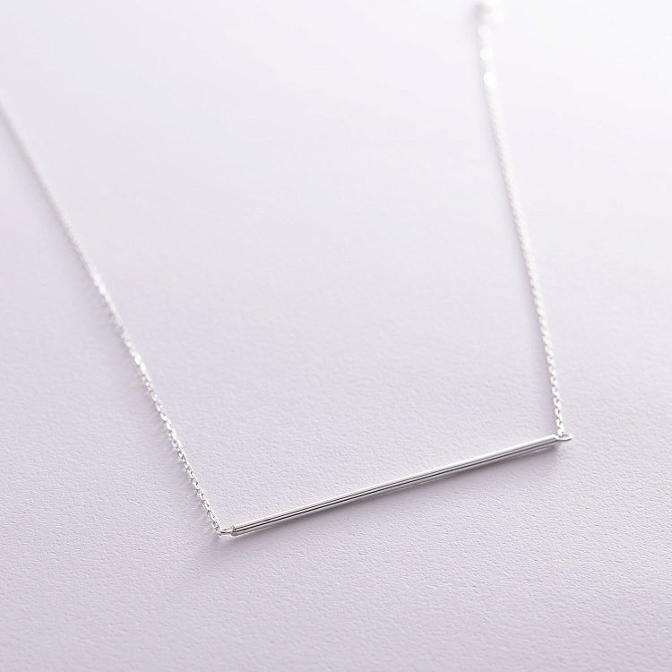 Серебряное колье "Мгновение" 181050 от ювелирного магазина Оникс - 3