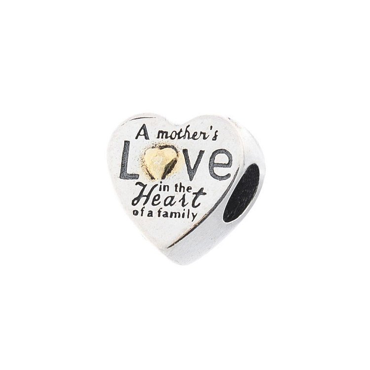 Серебряный шарм "Сердечко" 132622 от ювелирного магазина Оникс