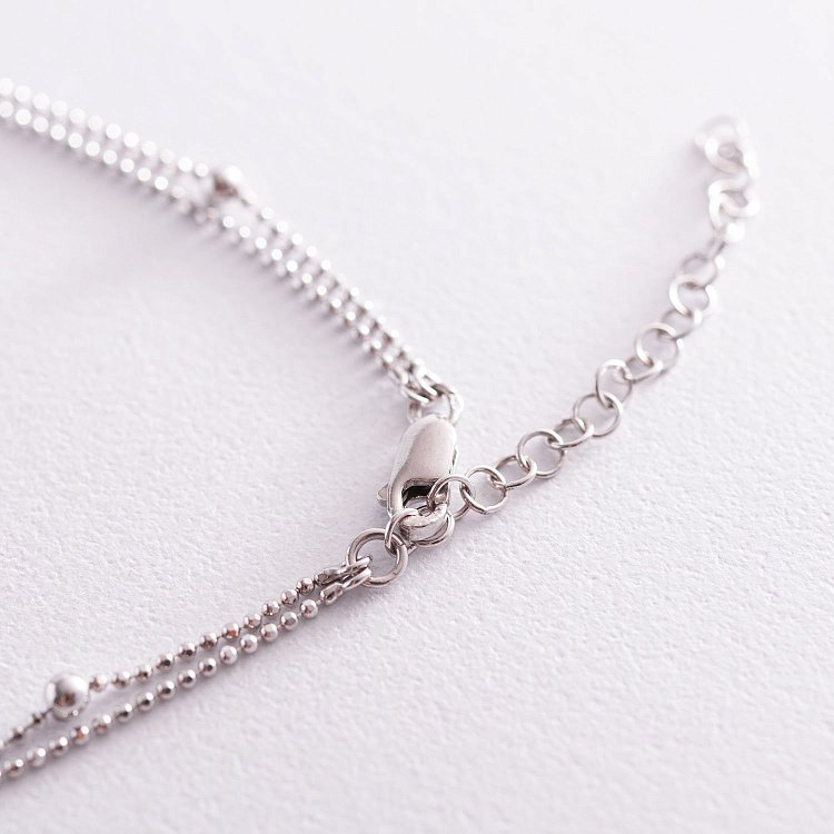 Подвійне срібне кольє "Кульки" 181083 від ювелірного магазину Онікс - 7