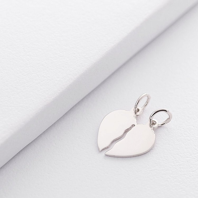 Срібний кулон "Дві половинки одного цілого" 132812 від ювелірного магазину Онікс