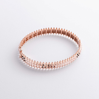 Жорсткий браслет "Pauline" у червоному золоті б05525