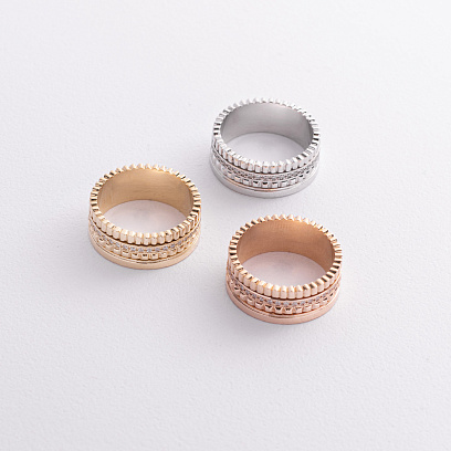 Кольцо "Sharon" с фианитами (красное золото) к08337 №3