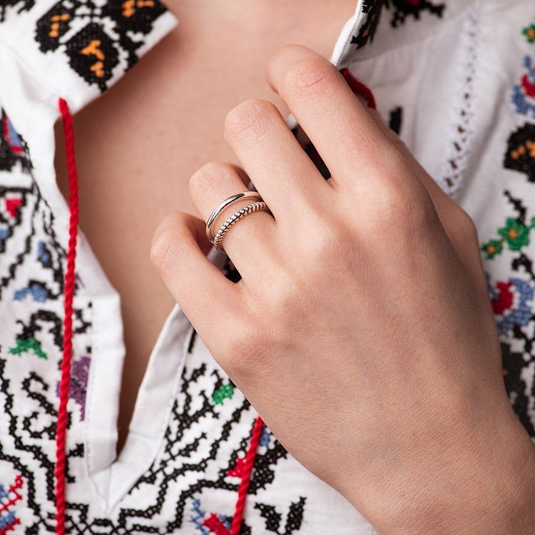 Серебряное кольцо "Скарлетт" 112643 от ювелирного магазина Оникс - 6