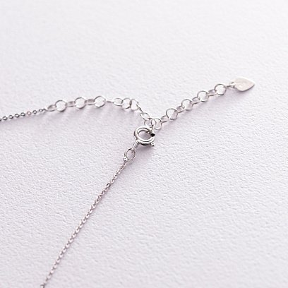 Срібне кольє "Кульки" 181095 №4