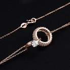 Кольє з заручальним і заручним кільцями з фіанітами кол00630 от ювелирного магазина Оникс