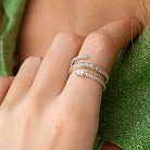 Золотое кольцо "Змея" с бриллиантами кб0523ca от ювелирного магазина Оникс - 5