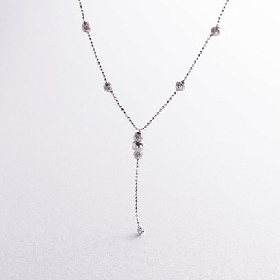Серебряное колье "Шарики" 181089 №2