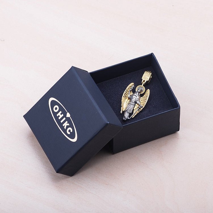 Серебряная подвеска "Ангел" с позолотой 132226 от ювелирного магазина Оникс - 7