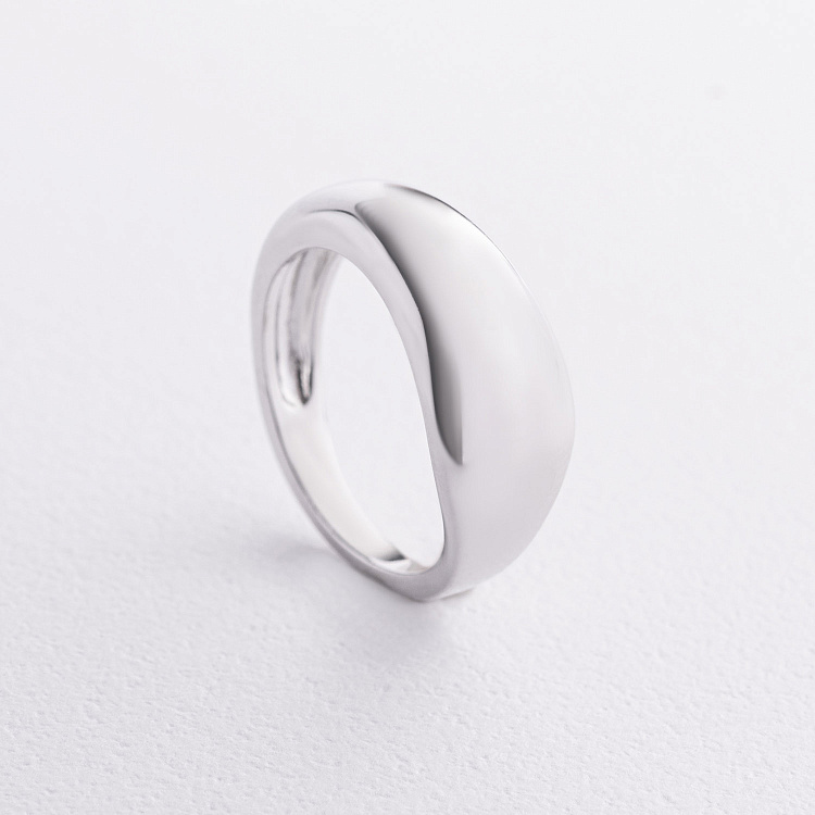 Срібна каблучка «Хвиля» 112839 від ювелірного магазину Онікс