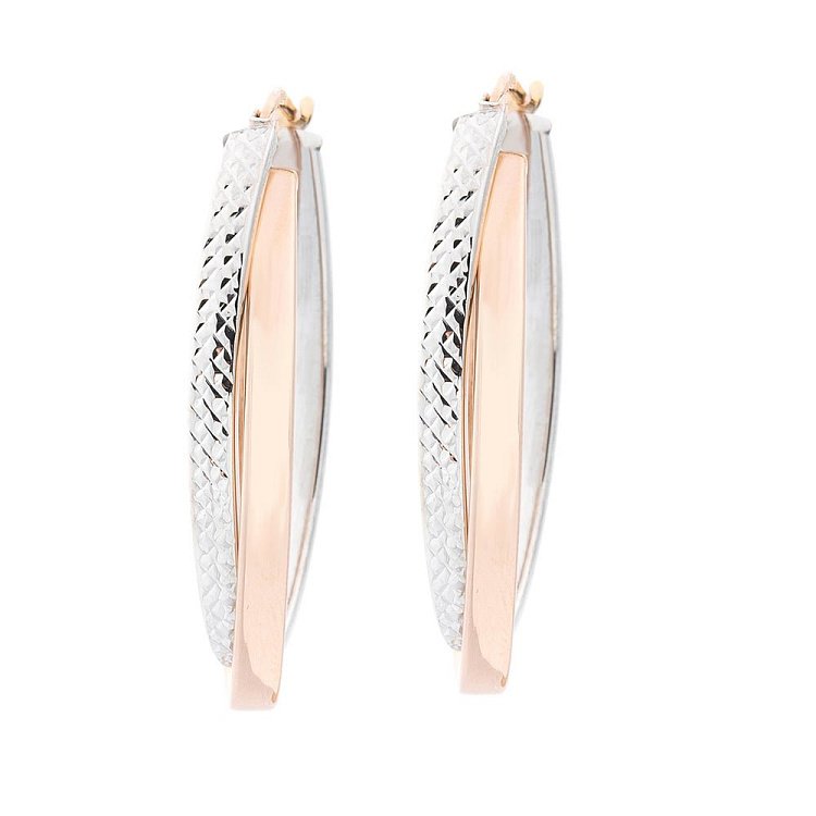 Золоті сережки-кільця с02422 від ювелірного магазину Онікс