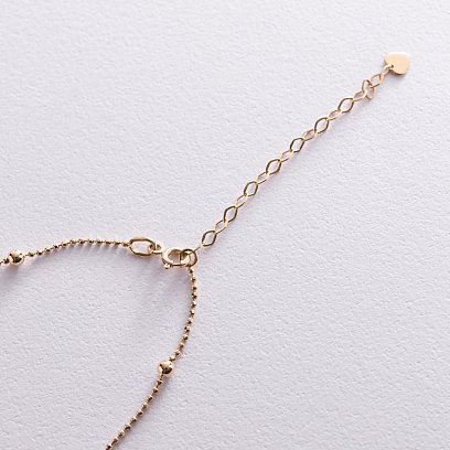 Колье "Шарики" в желтом золоте кол02014 №6