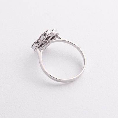 Серебряное кольцо "Клевер" 112832 №3