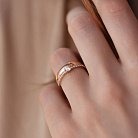 Золотое помолвочное кольцо с фианитами к07478 от ювелирного магазина Оникс - 1