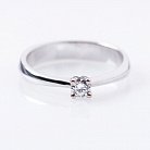 Золотое помолвочное кольцо с бриллиантом р0564б от ювелирного магазина Оникс - 3