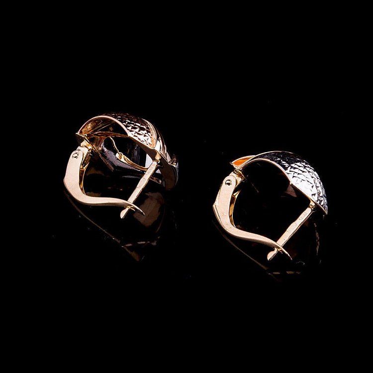 Золотые серьги с03421 от ювелирного магазина Оникс - 2