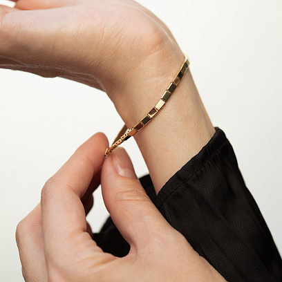 Браслет "Aria" в желтом золоте б05710 №10