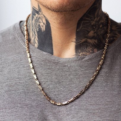 Мужская золотая цепочка ц00559 №4