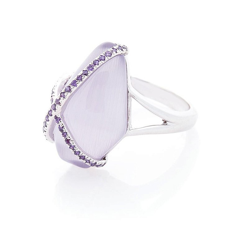 Срібна каблучка (ім.улексит) 112103 від ювелірного магазину Онікс - 1