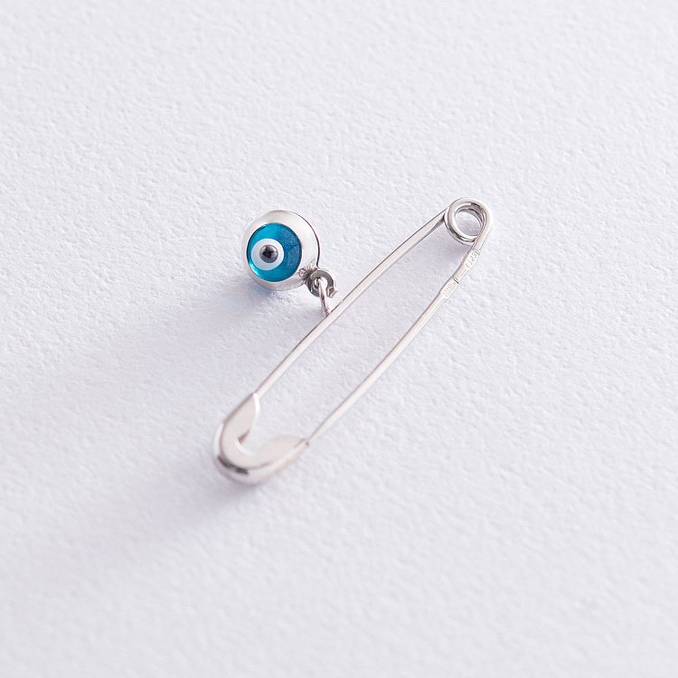 Серебряная булавка "Глаз Фатимы" 21049 от ювелирного магазина Оникс