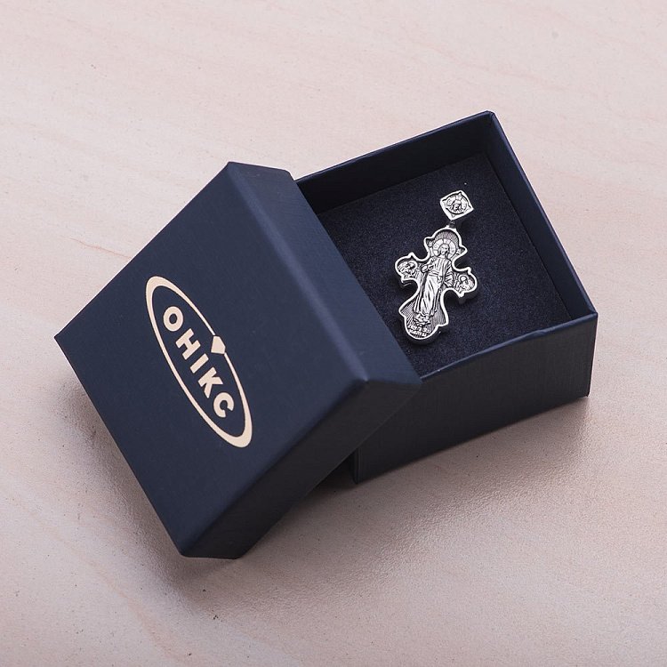 Православний хрест "Ікона Божої Матері" Троєручиця " 131923 від ювелірного магазину Онікс - 5