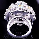 Серебряное кольцо с цветами о2168к от ювелирного магазина Оникс - 2
