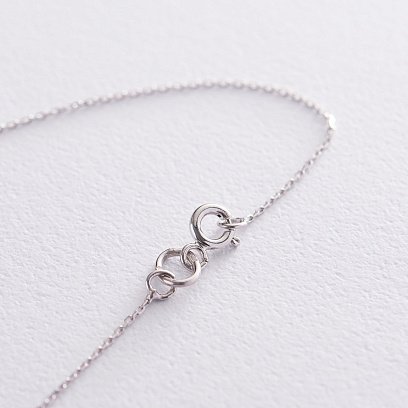 Золоте кольє "Сердечко з фіанітом" кол01621 №3