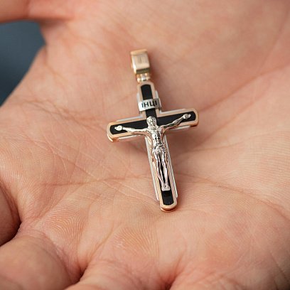 Православний золотий хрест "Розп'яття" 137692400 №2