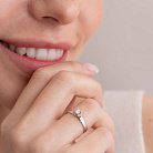Помолвочное золотое кольцо с бриллиантом 22771521 от ювелирного магазина Оникс - 4