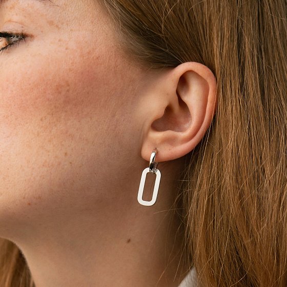 Сережки "Roxana" у білому золоті с09204