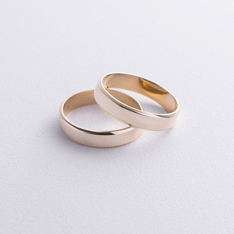 Обручка - класична (жовте золото) обр00347 від ювелірного магазину Онікс - 2