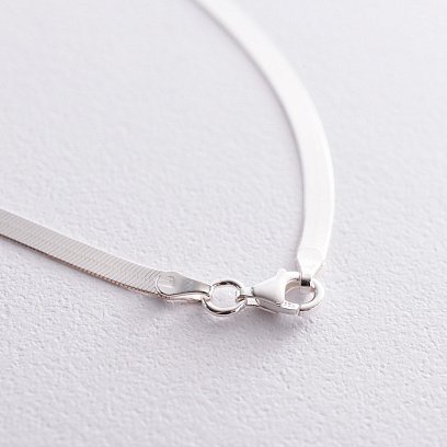 Серебряное колье "Наоми" (снейк) 15145 №6