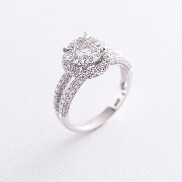 Золотое кольцо с бриллиантами YGR0064cha от ювелирного магазина Оникс