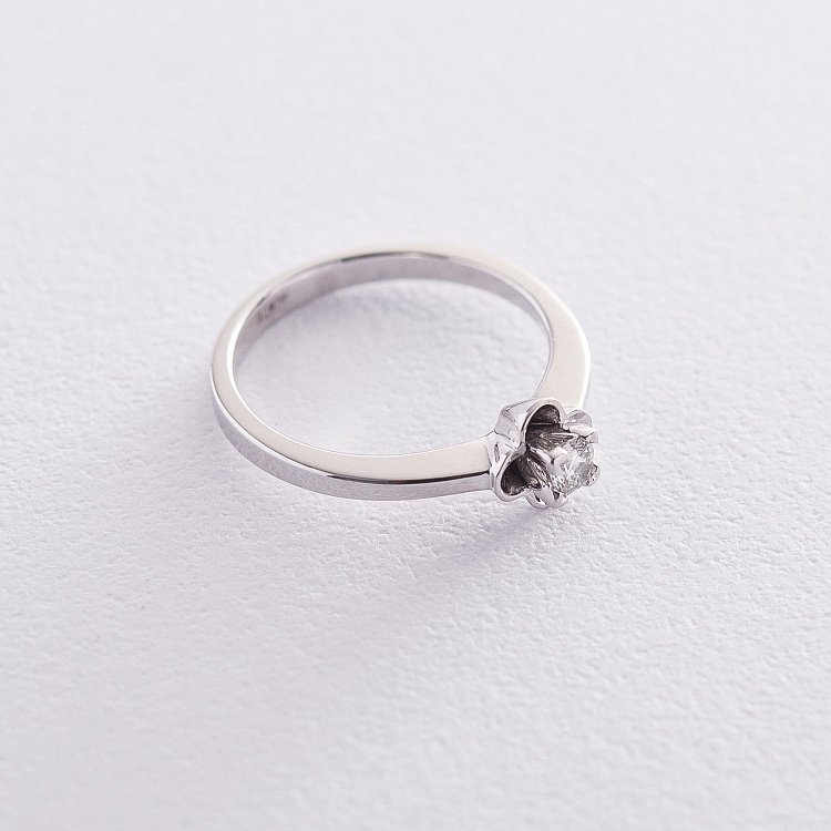 Золота каблучка (діамант) кбд1-068 від ювелірного магазину Онікс - 1